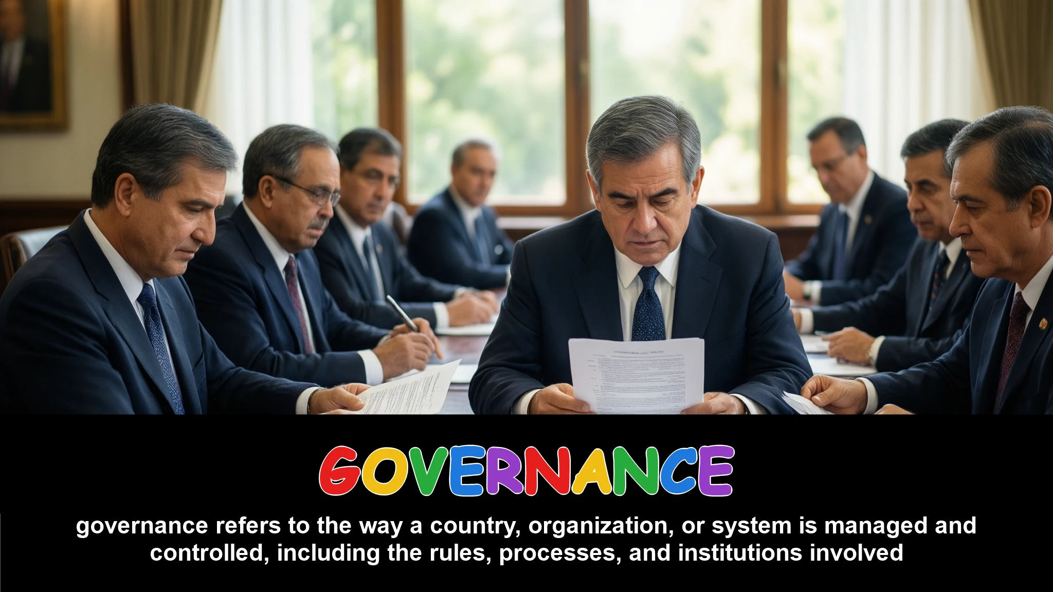 English Illustration for governance
